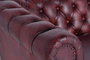 Giner y Colomer - Canapé Chester en cuir naturel marron 3 places - Patte 10 cm - Assise 54x54 cm - Hauteur d'assise 51 cm